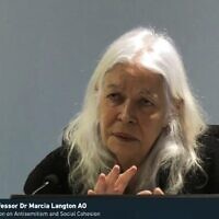 Laureate Professor Dr Marcia Langton. Photo: screenshot