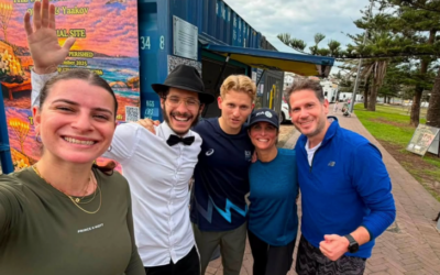 JCA City2Surf runners visit the Mitzvah House while training for this week's run. Photo: instagram