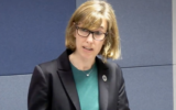 Zelie Heger SC, Counsel Assisting opening Hearing Block Nine. Photo: screenshot