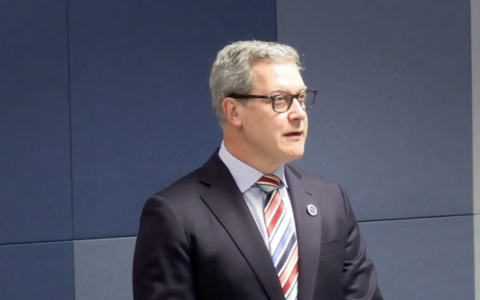 Richard Lancaster SC, counsel assisting on day two of Hearing Block 9 of the Royal Commission on Antisemitism and Social Cohesion. Photo: screenshot