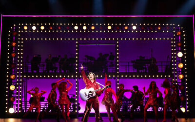 Will Swenson as a young Neil Diamond in the musical A Beautiful Noise at the Princess Theatre, Melbourne. Photo: Jeff Busby