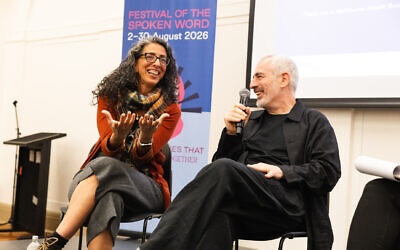 Yishay Ishi Ron and Ayelet Tsabari were in conversation with Michaela Kalowski at the Australian Jewish Writer Awards. Photo: Giselle Haber