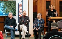 Speakers at the first symposium included  Historian Dr Ran Porat, Linguist Professor Ghil'ad Zuckermann, and Human rights lawyer Melinda Jones, a former director of the Australian Human Rights Centre. Photo: supplied.