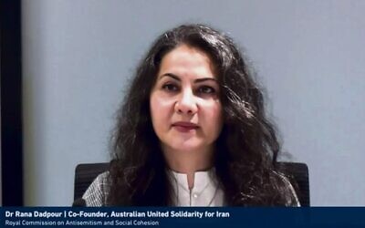 AusIran co-founder Rana Dadpour on Monday.