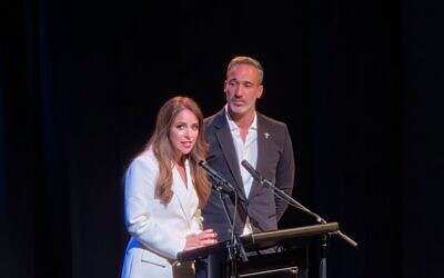 Sharri Markson and Alex Ryvchin at the launch of "Bondi terror".