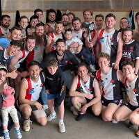 The AJAX 'Sunday' thirds division 4 team after winning their qualifying final.