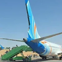 A flydubai Boeing 737 MAX from Dubai to Tel Aviv which landed at Tabuk Airport in Saudi Arabia, September 30, 2026. Photo: TOI