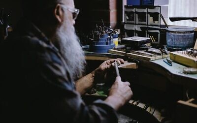 Mordecai Esakoff at work. Photos: supplied