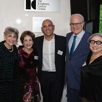 From left: Judy Weiss, Annabelle Bennett, Professor Alon Chen, Sam Weiss, Jacqui Scheinberg.
