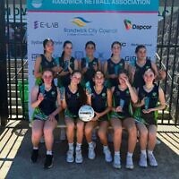 The Maccabi Matildas, the U14 division 3 Randwick Netball Association 2026 champions.