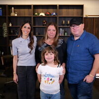 Sarah with Valentyna, Michael and Summer. Photo: supplied
