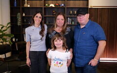 Sarah with Valentyna, Michael and Summer. Photo: supplied