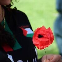 The Free Palestine Coialition Naarm preparing poppies for their October 7 event. Photo: FPCN Instagram