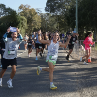 Team Shalva running the Sydney Marathon. Photo: Ben Klein