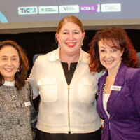 From left: Shirley Leader, Lorraine Finlay and Lynda Ben-Menashe. Photo: Vasilios Vasilas