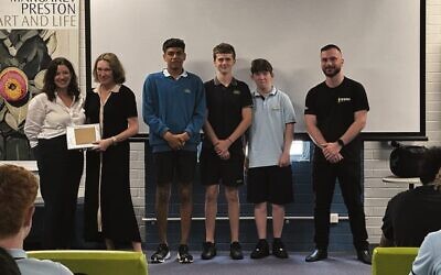 A Top Blokes graduation ceremony at Marrickville High School.