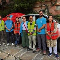 JDC team with RRN, a longtime local partner in Nepal, reaching the most vulnerable families in the hardest hit areas.