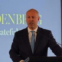 Josh Frydenberg launches his book in Sydney on Tuesday. Photo: Gareth Narunsky