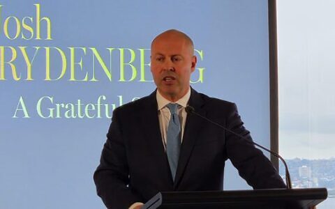 Josh Frydenberg launches his book in Sydney on Tuesday. Photo: Gareth Narunsky