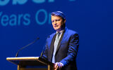 The Premier of Victoria, Ben Carroll, speaking to students at Mount Scopus Memorial College's October 7 assembly. Photo: Supplied