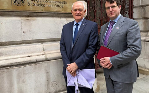 Peter Wertheim (left) and Daniel Aghion in London. Photo: Sophie Elsworth/Reused with permission