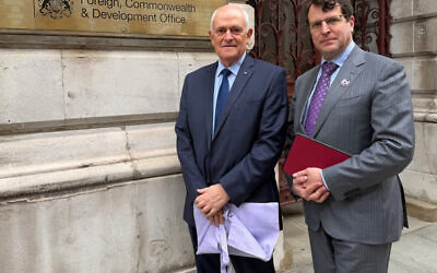 Peter Wertheim (left) and Daniel Aghion in London. Photo: Sophie Elsworth/Reused with permission