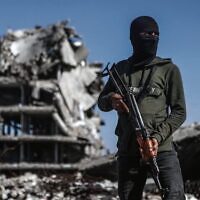 A Hamas operative in Gaza. Photo: Omar al-Qattaa/AFP