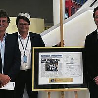 From left: Kevin Sumption (2nd from left) with Greg Shand and NSW Premier Chris Minns.