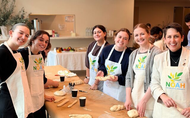 Staff from the Royal Commission on Antisemitism and Social Cohesion take part in Project Noah. Photo: Jessica Abelsohn