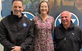 L to R: CSG Victoria CEO Justin Kagan, Labor candidate for Caulfield Mikaela Stafrace and JCCV President Philip Zajac. Photo: Bruce Hill.