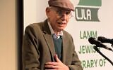 Henry Ergas speaking to a Lamm Jewish Library of Australia even. Photo: Bruce Hill