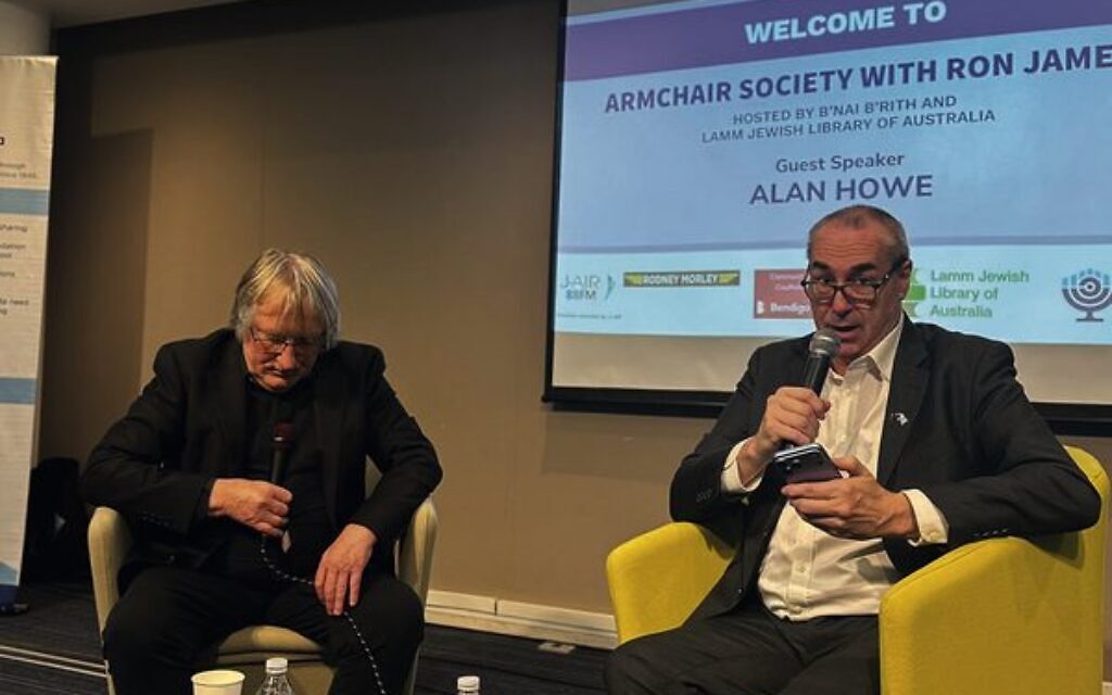 Howe takes aim at media and education on Israel