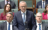 Anthony Albanese marks three years since October 7 in parliament on Monday, October 12, 2026.