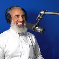 Samir 'Abu Hamza' Mohtadi appears on 'The Aydin Show' on YouTube, in an interview published April 14, 2020. (Screenshot via TOI)