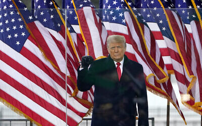 الرئيس الأمريكي دونالد ترامب يتحدث في تجمع حاشد في واشنطن، 6 يناير 2021 (AP Photo / Jacquelyn Martin)