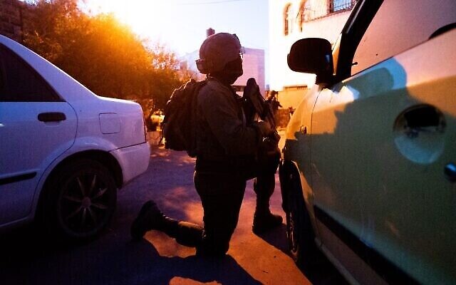 القوات الإسرائيلية تعمل في الضفة الغربية، 10 مايو، 2023. (Israel Defense Forces)
