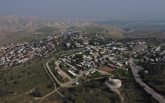 مستوطنة معاليه افرايم في الضفة الغربية على تلال غور الاردن، 18 فبراير، 2020. (AP / Ariel Shalit، File)