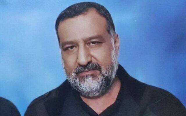 الضابط في الحرس الثوري الإيراني رازي موسوي، الذي يزعم أنه قُتل في غارة إسرائيلية في دمشق، 25 ديسمبر، 2023. (via Tasnim News Agency)