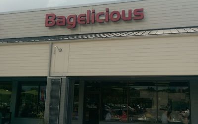Bagelicious is in a strip center along Johnson Ferry Road just south of Roswell Road in East Cobb.