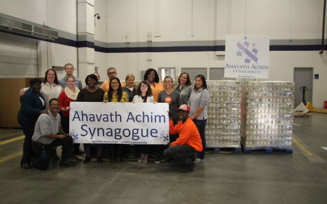 Ahavath Achim Synagogue helped push Operation Isaiah well past the million-pound mark by collecting more than 100,000 pounds of food this year.