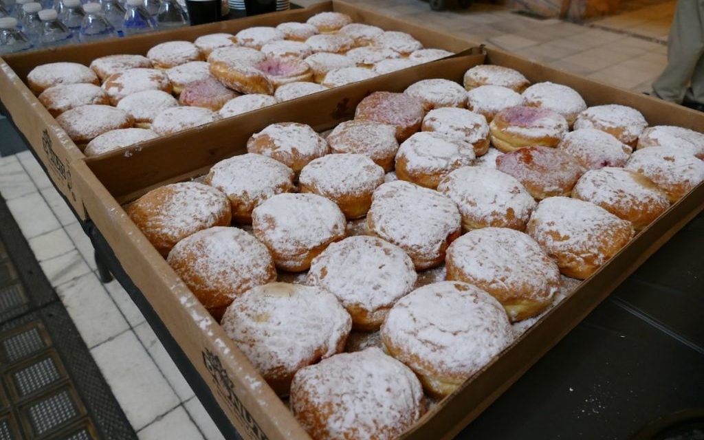 For the second consecutive year, the Spicy Peach is shipping in a truckload full of authentic sufganiyot from Israel.