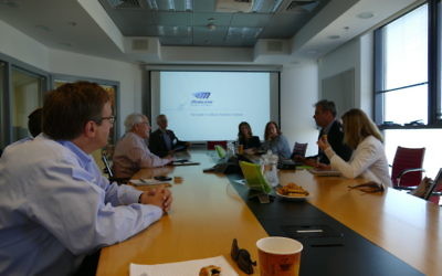 A delegation from the Southeast visited Mobileye headquarters in Jerusalem in November 2016.