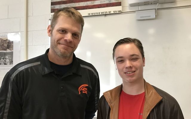 Chase McGrath, North Springs’ STAR student, selected Stephen Bengston as his STAR teacher.