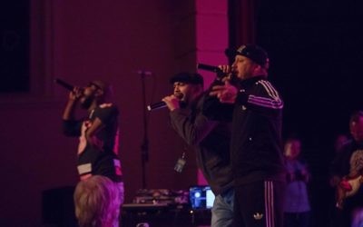 Local hip-hop group Mighty High Coup throws down the beats with a cover of the Beastie Boys’ “Posse in Effect.”