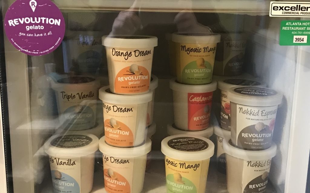 Revolution Gelato sells individual scoops as well as packaged pints.