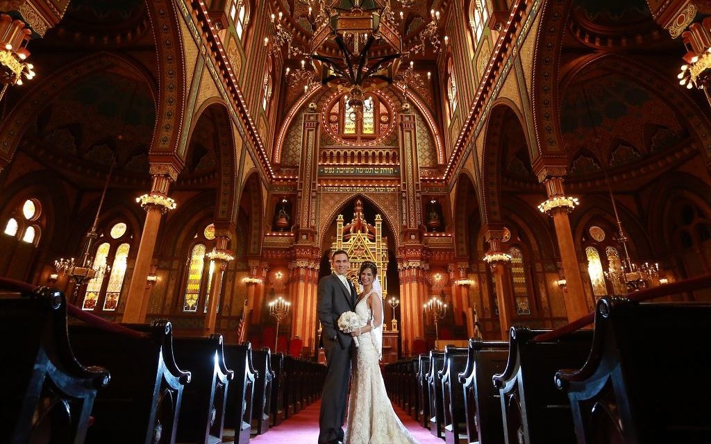 The Millers married in August 2015 at Plum Street Temple.