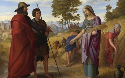 Julius Schnorr von Carolsfeld's "Ruth in Boaz's Field" from 1828 depicts one of the crucial converts in Jewish history.