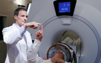 Photo courtesy of Israel21C
An Israeli doctor uses an MRI-based system for nonsurgical cancer treatment.