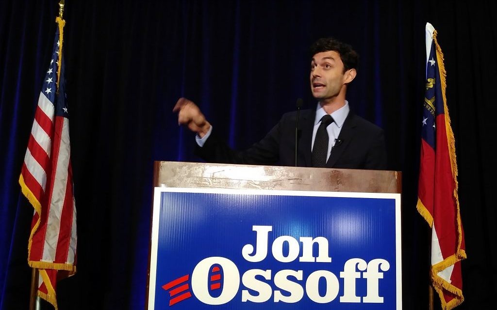 Jon Ossoff, appearing at the Crown Plaza Ravinia in Dunwoody on the night of the April 2017 primary, won't run against Karen Handel again in 2018.
