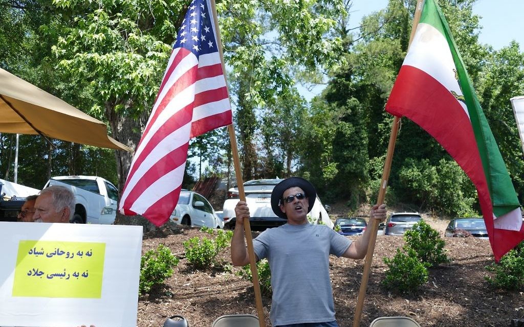 Shawn Bahrami shows pride in his Iranian-American identity May 19 in Sandy Springs.